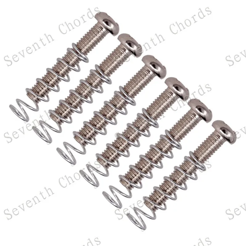 6pcs elektrische gitarre tremolo brücke string sättel montieren konische frühling und schrauben silber schwarz gold zubehör teile