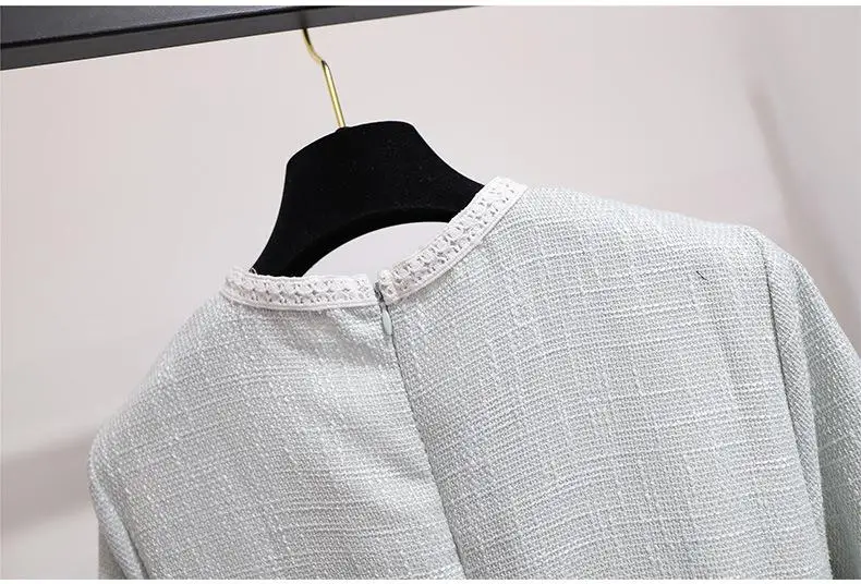2XL-6XL плюс размер женское осеннее французское ТРАПЕЦИЕВИДНОЕ ПЛАТЬЕ ЖЕНСКОЕ тонкое Элегантное Вечернее Платье женское зимнее 5XL большое Сетчатое офисное платье