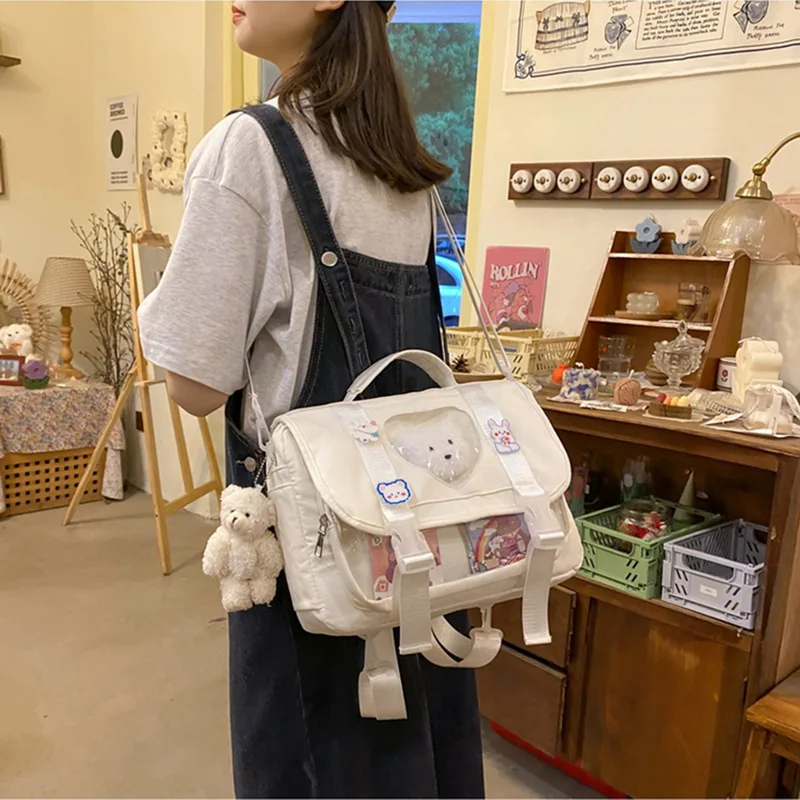 

Japanese High School Girls Backpack Bag JK Kawaii School Bags For Teenage Girls Backpack Women Shoulder Bag Crossbody Bag Bolso