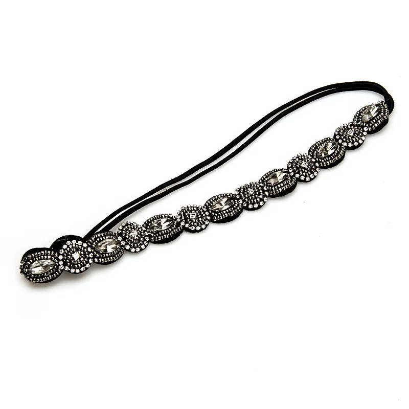 Женский ободок Элегантный шарм с камнями Роскошный венок на свадьбу Кристальный браслет Аксессуары для волос Орнамент Девичий подарок.