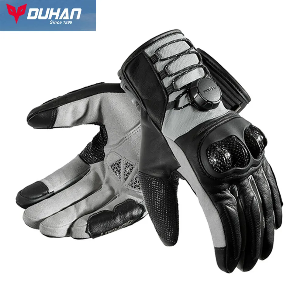 DUHAN Motorcycle Anti-slip Gloves Moto Cycling Gloves Shockproof Hand Protection Accessories Motocross Breathable Gloves