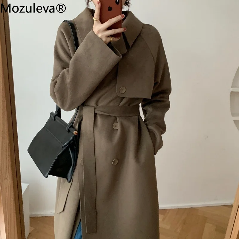 

Женское шерстяное пальто с длинным рукавом, в стиле ретро