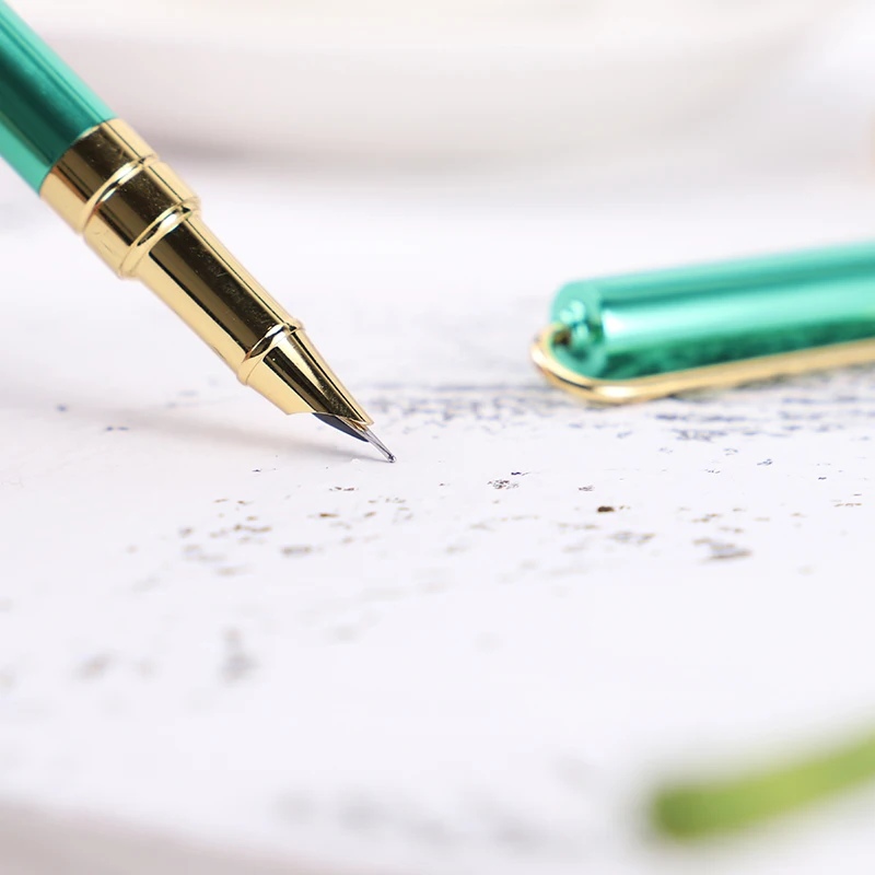 1 шт. цветные перьевые ручки металлический наконечник с капюшоном 0 38 мм