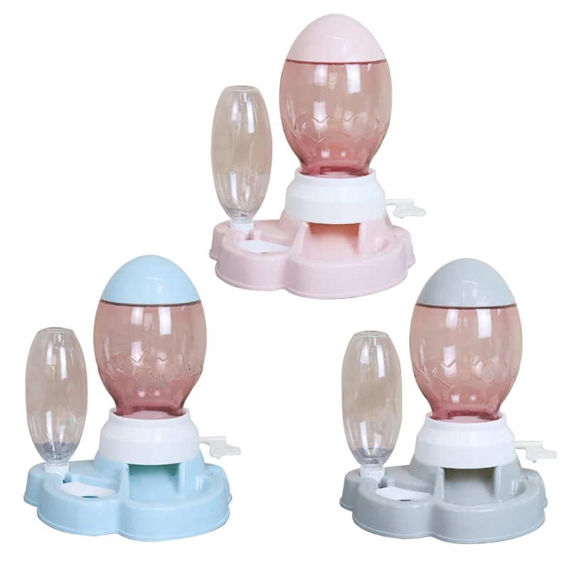 

Pet Bowl Fountain Automatic Water Food Feeder Dispenser Container for Cats Dogs Drinking Eating