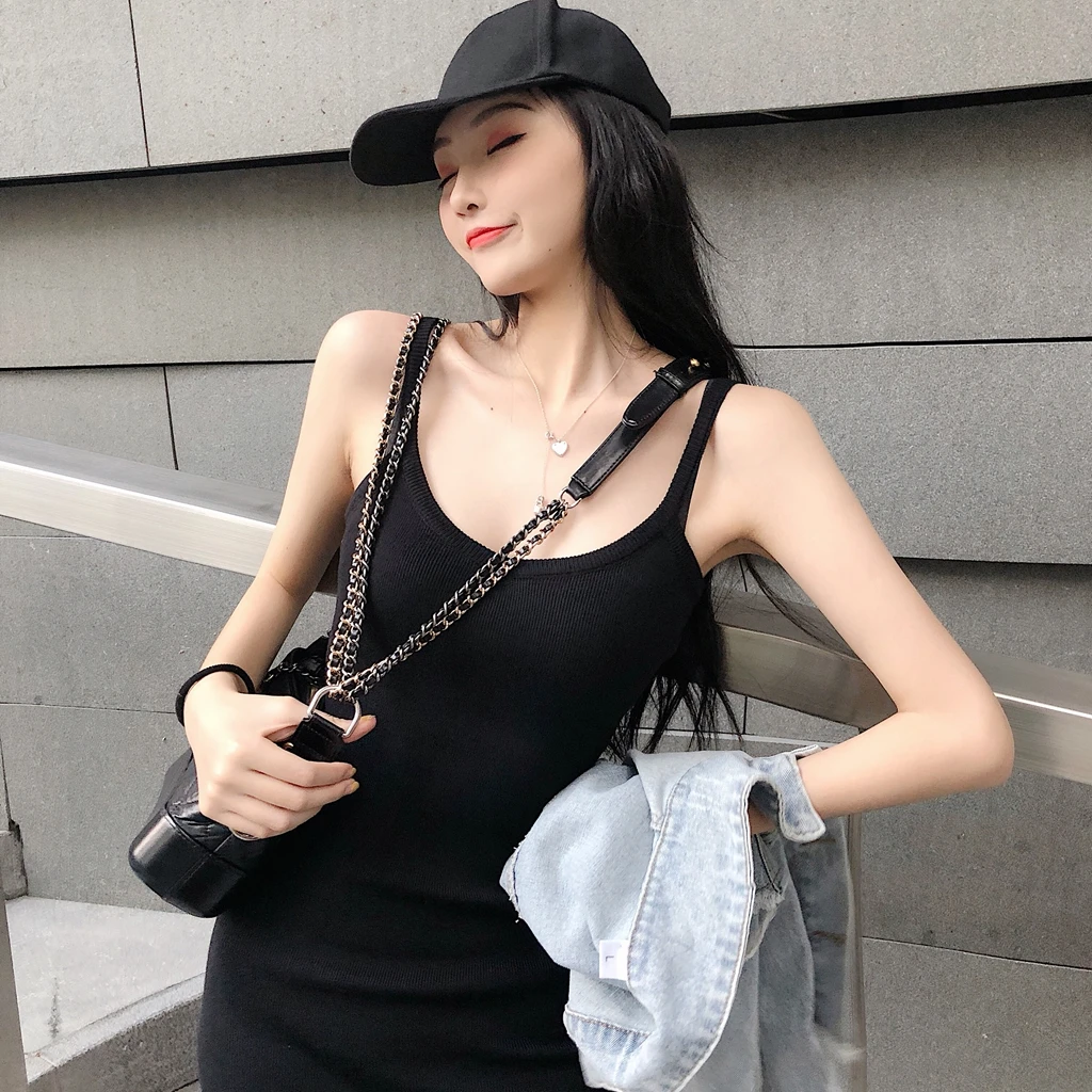 

Spring and autumn new denim jacket + suspender skirt two-piece suit set