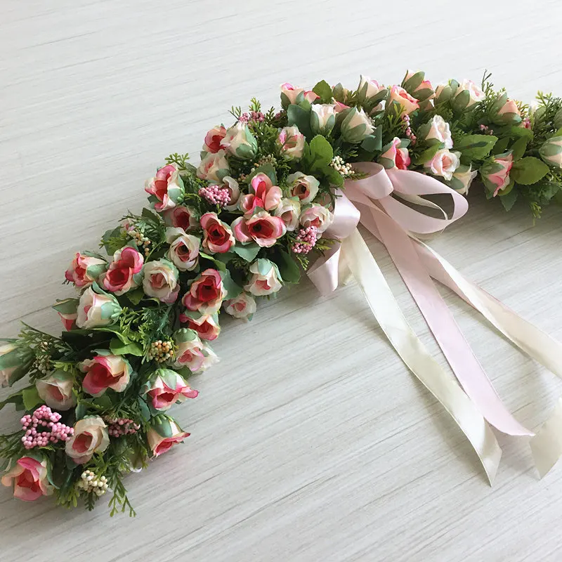 Настенная гирлянда искусственный цветок для украшения дома свадьбы Дня Святого