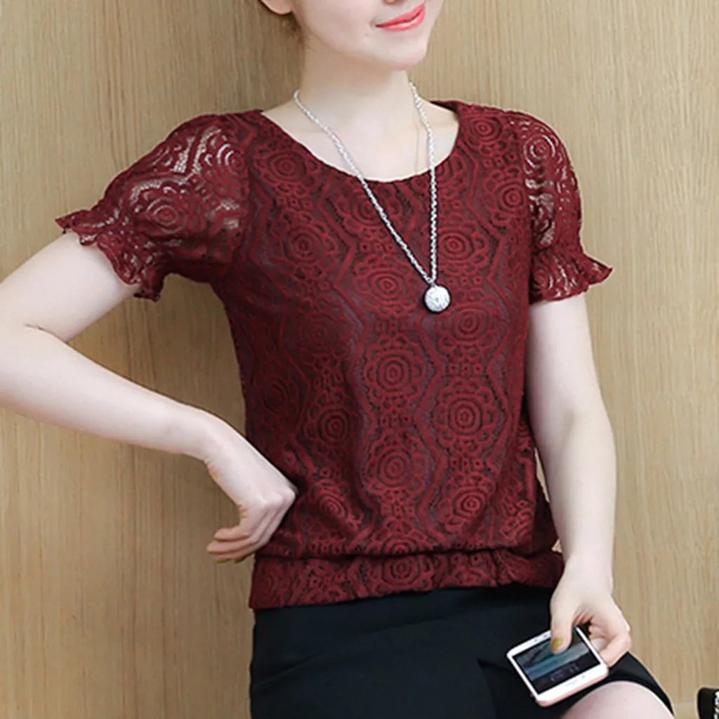 Blusas mujer de moda новинка 2019 хит продаж женский летний Повседневный Топ с круглым