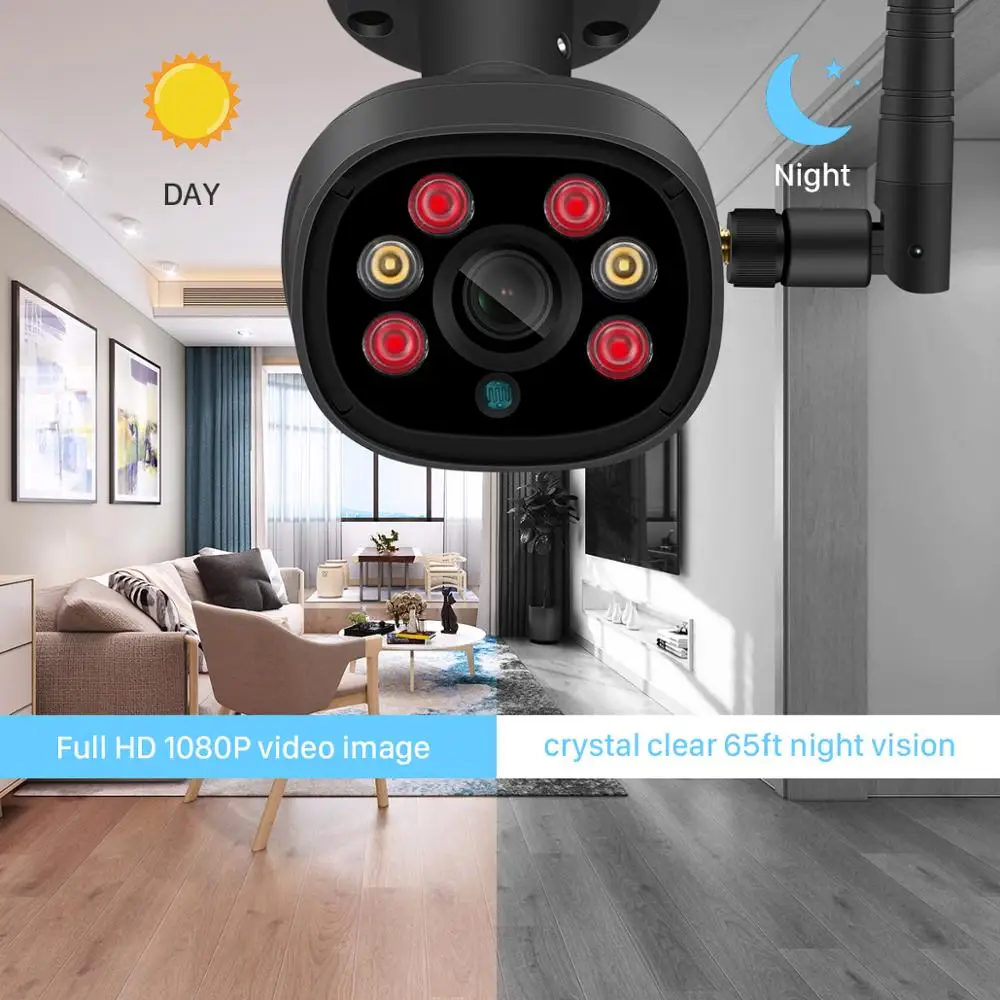 BESDER H.265 1080P Wi Fi IP камера двусторонняя аудиосвязь обнаружение ии TF слот 2