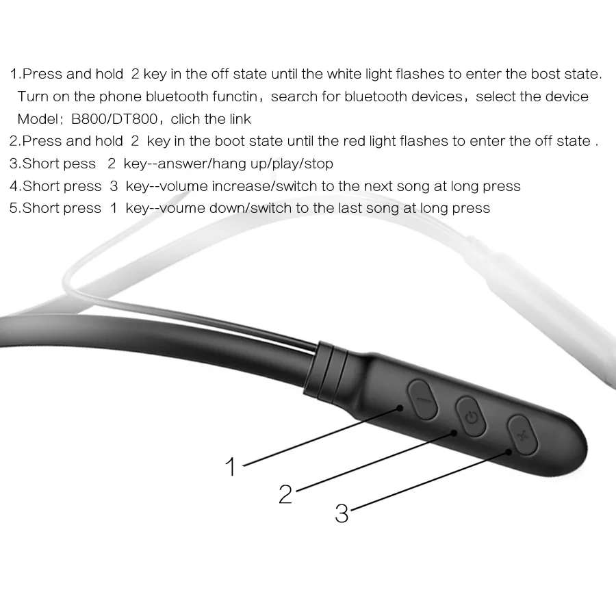 CBAOOOO B800 Bluetooth наушники беспроводные наушники спортивные стерео Bluetooth наушники Auriculars с микрофоном для телефона