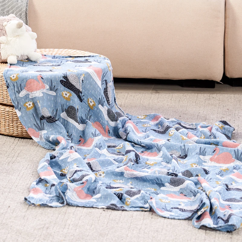 S44 Elinfant, 1 шт., муслин, хлопок, детские пеленки, мягкие одеяла для новорожденных, для ванной, марля, для младенцев, накидка для сна, чехол для коляски, игровой коврик - Цвет: S44