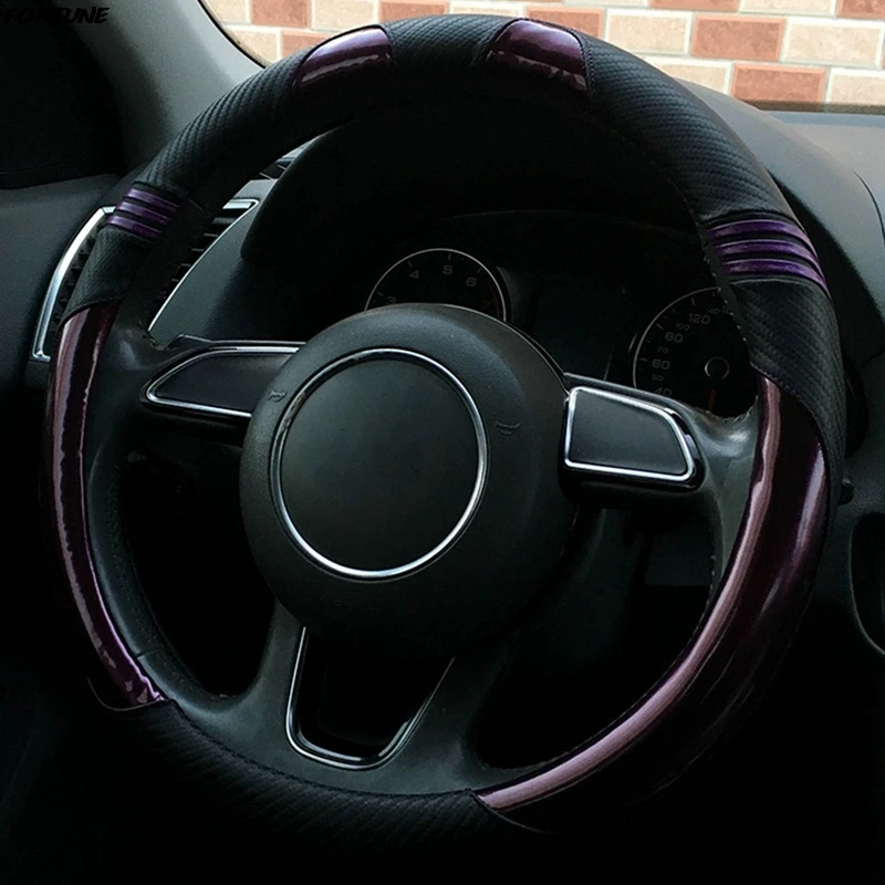 

Cute Cat Ear Car Steering Wheel Cover Universal Steering Wheel Handle Protective Covers For Girl Women Auto Styling Decoration