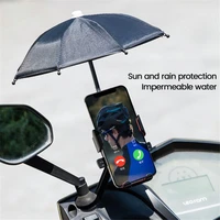 mobile phone bicycle umbrella portable waterproof mini parasol holder mini sunshade umbrella motorcycle decoration accessories