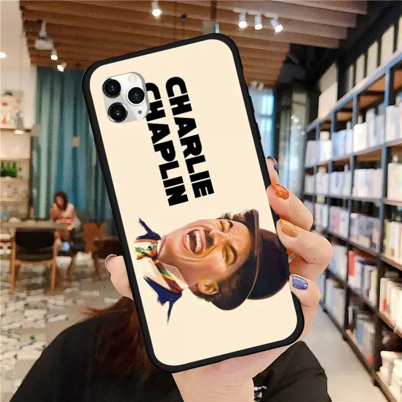 

Charles Chaplin Phone Case for iPhone 11 12 pro MINI XS MAX 8 7 6 6S Plus X 5S SE 2020 XR