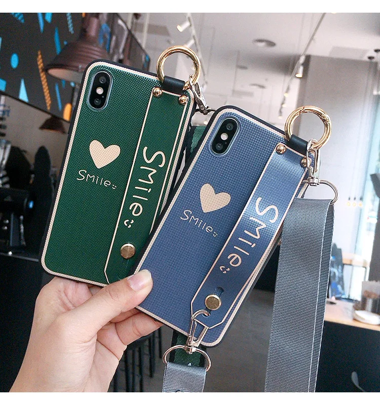 SAM S11 Plus милый любовный ремешок на запястье чехол для телефона samsung Galaxy S10 plus S11e S9 S8