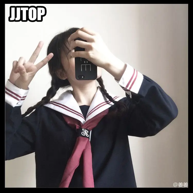 Форма моряка JK в японском стиле Морской Костюм плиссированная юбка базовая