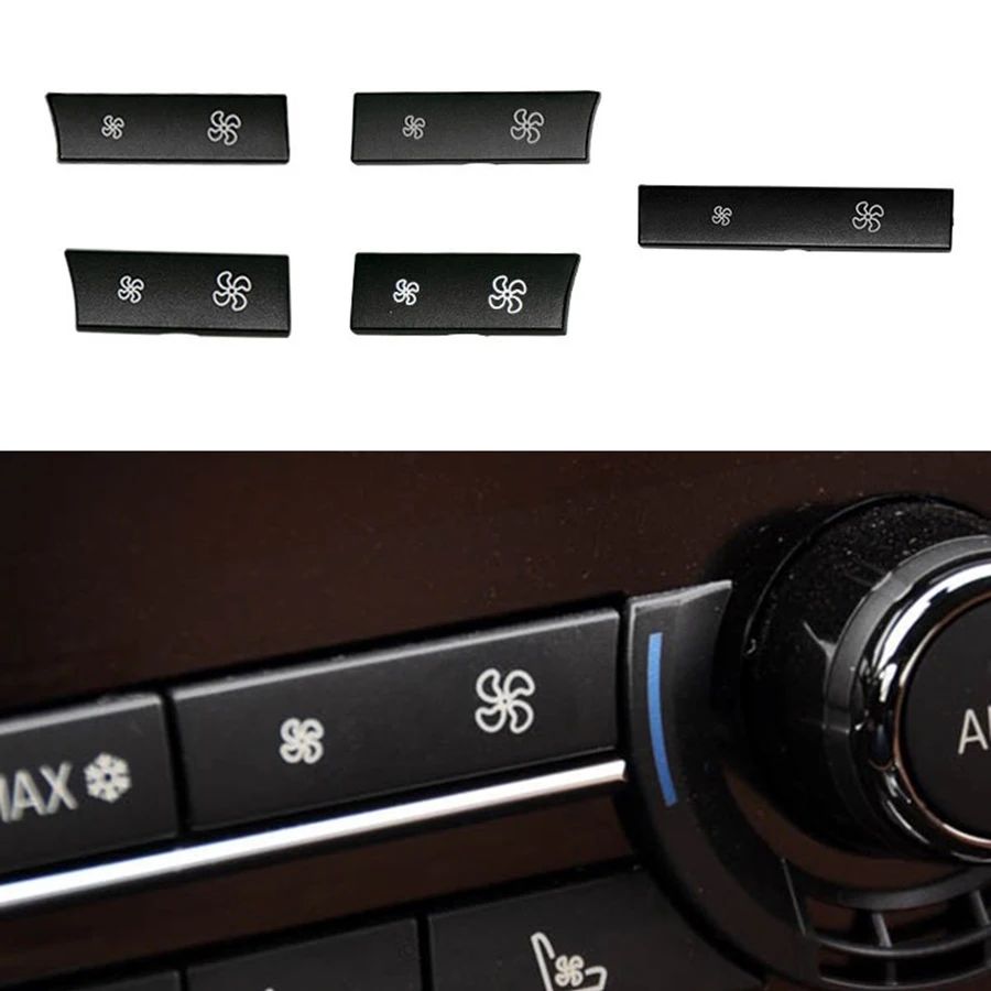 Kontrol anahtarı Fan düğmesi kapağı BMW F10 F07 araba oto yedek parça isıtıcı klima koruyucu rüzgar klima kapağı