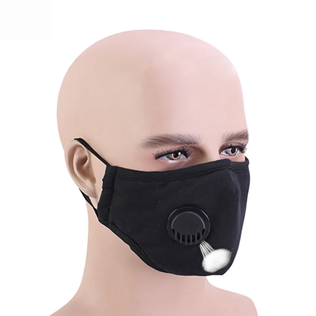 

Cycling Face Mask With Valve Adult Outdoor Windbreak Seamless Quick-drying Dustproof Mask Pm2.5 Breathable Mask Fashion#fs