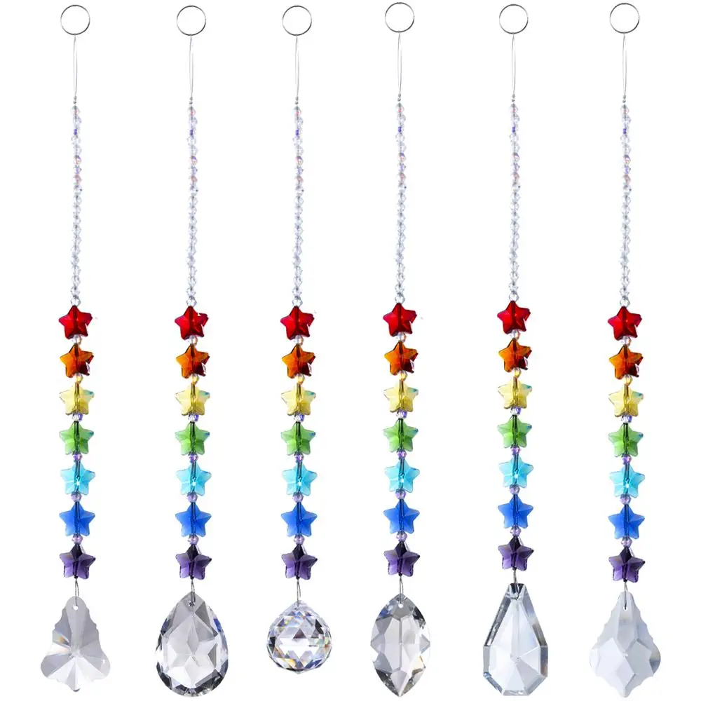 H & D Хрустальная люстра Призмы Suncatchers радужные оконные шторы чакры солнечные Catchers