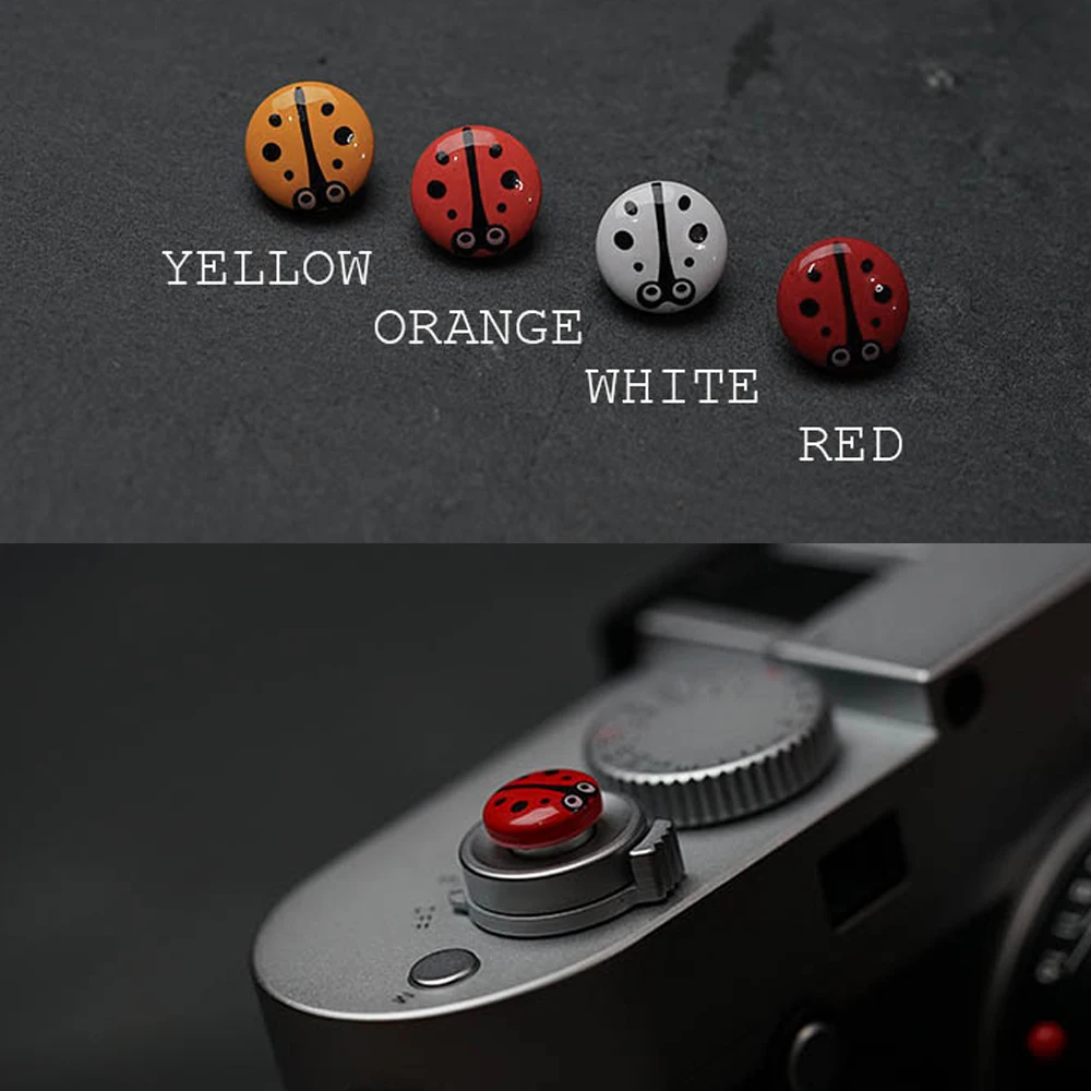 

Metal Ladybug Convex Shutter Release Button for Fuji X-T4 X-T3 X-T2 X-T20 X-T30 X-E3 X-PRO2 X100T X100F Leica M240 M10 M10P