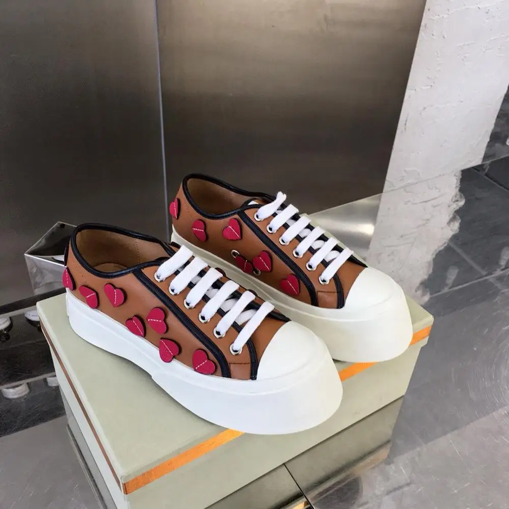 Женские Водонепроницаемые туфли из натуральной бычьей кожи на плоской платформе