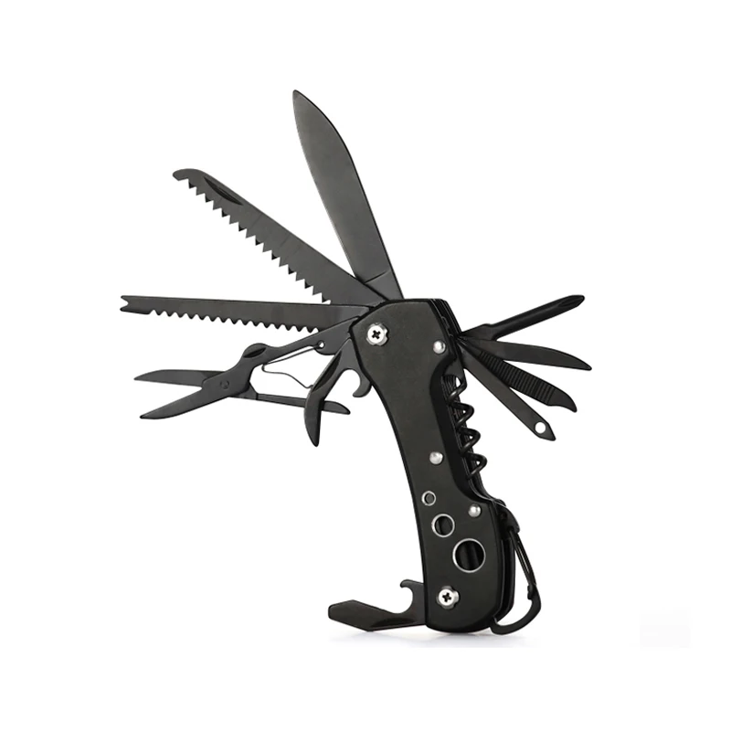 

12 in 1Multifunctional Pocket Tool Knife Outdoor Combination Tool EDC Folding Knife Stainless Steel Mountaineering Camping