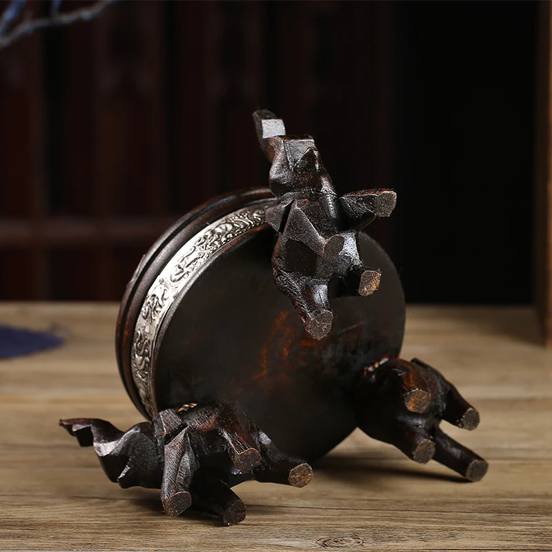 Новогодняя винтажная деревянная пепельница для автомобиля предметы интерьера