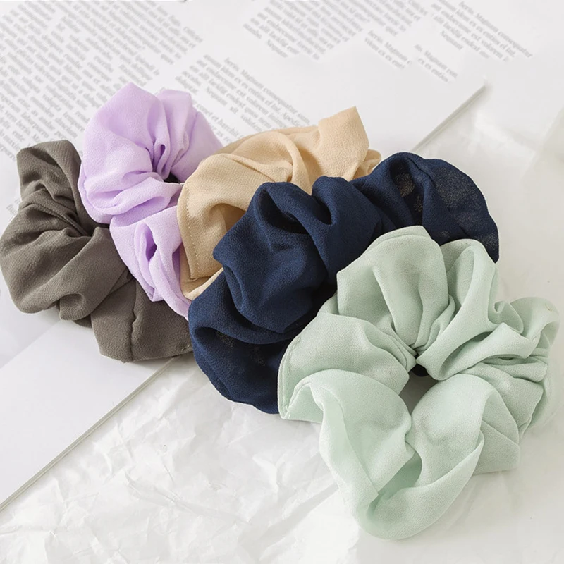 Женские корейские шифоновые обтянутая тканью Повязка на голову для девочек