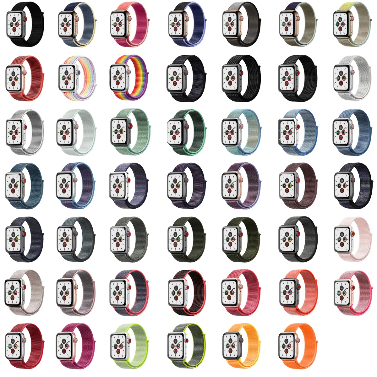Ремешок для apple watch 5 44 мм 40 мм 42 мм 38 мм iwatch Series 3 2 1 нейлоновый спортивный ремешок для часов Браслет apple watch 5 4 band