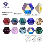 YANRUO 2021, новинка, 4699-калейдоскоп, шестигранные Необычные камни, острые Стразы со стеклом, без свинца, современные кристаллы, сделай сам, платье для ногтей