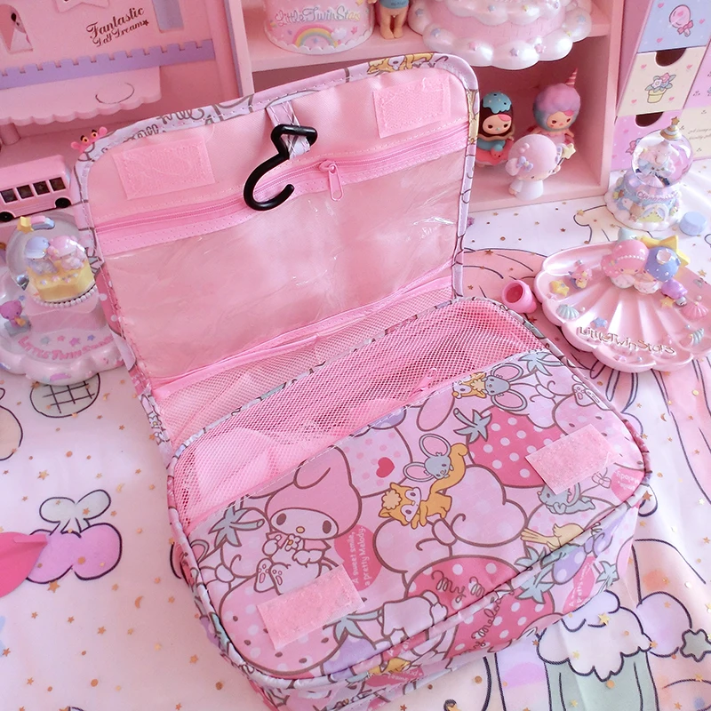 Мультфильм Япония hello kitty My Melody Cinnamoroll pompomparin женская косметичка для хранения путешествия мешок мыть сумки девушка макияж сумки