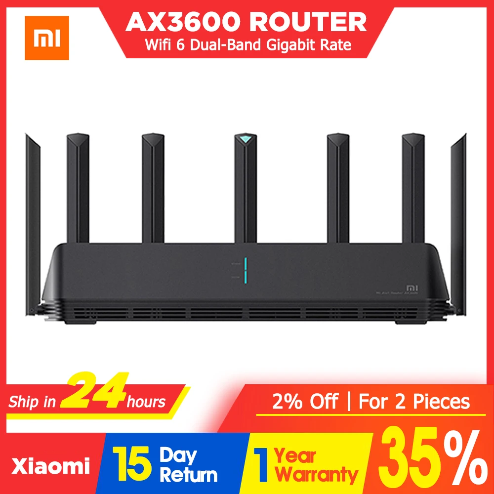 Усилитель внешнего сигнала Xiaomi AX3600 AIoT Router Wifi 6 5G WPA3 | Компьютеры и офис