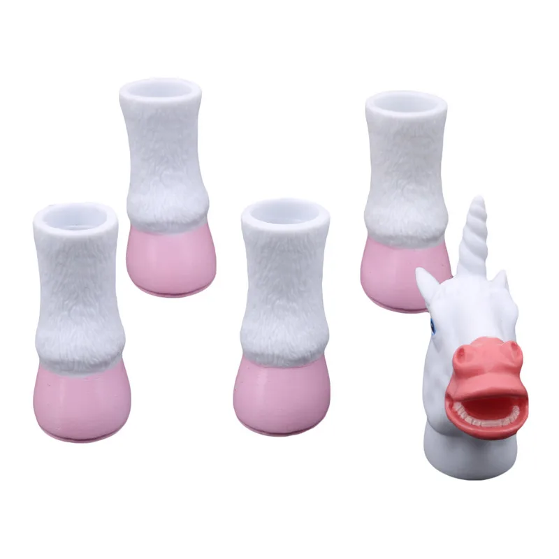 Игрушка для пальцев в виде единорога милые Мультяшные животные пальчиковые