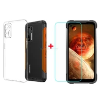 transparent phone case for doogee s97 pro case silicon soft black tpu case with tempered glass for doogee s97 s97pro cases vetro