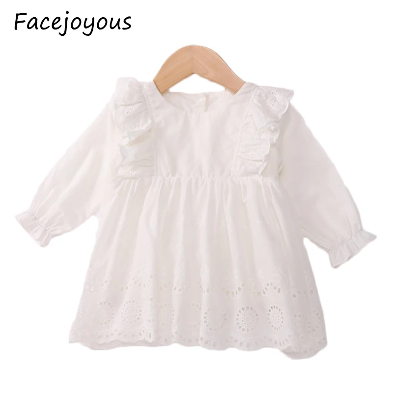 

2020 New Baby Long-sleeve Hollow Princess Dress Kids Baby Girls Long Sleeve Romper Dress Outfit Girls Clothes Dress