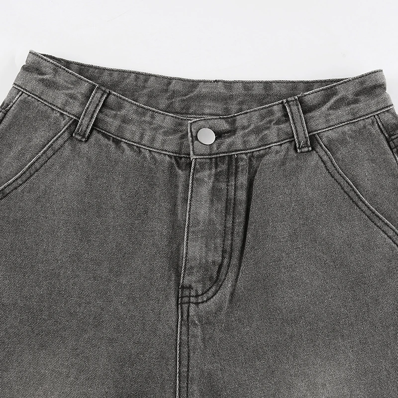 

Ripped Baggy Jeans Women Denim High Waist 2021 Straight Wide Vintage Long Pants Distressed Hollow Out Trousers Streetwear Loose