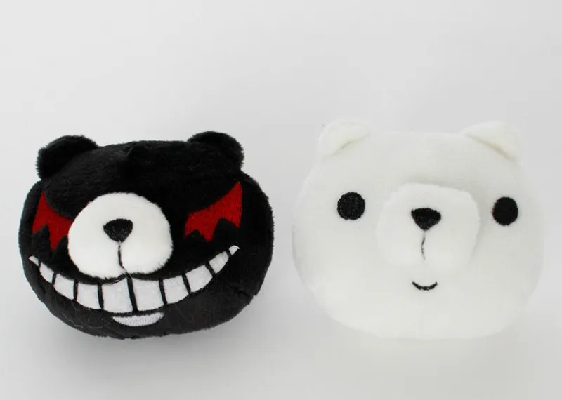 1 пара Dangan Ronpa Danganronpa заколка для волос Дзюнко Эносима Mono Kuma Белый Черный Медведь
