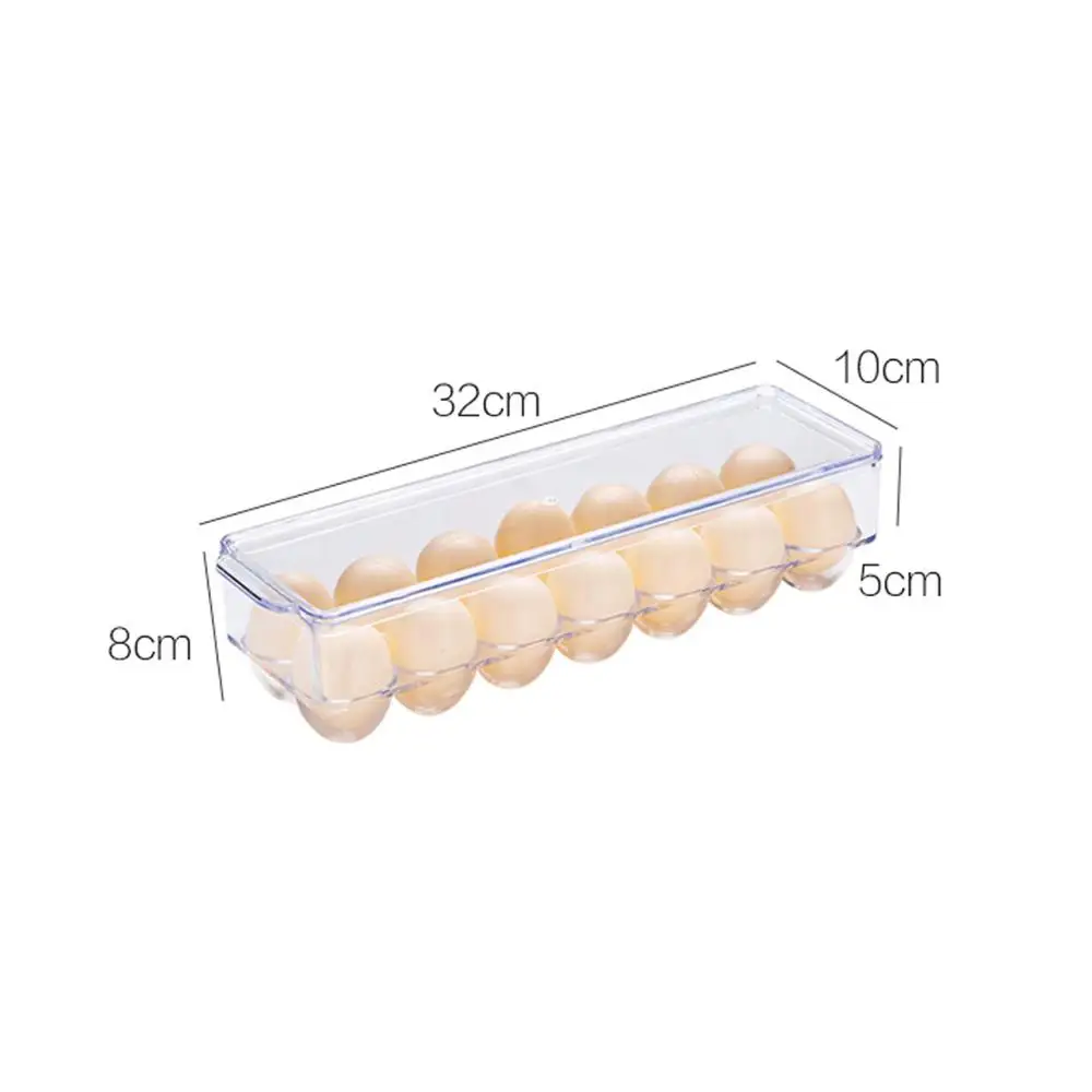 

2020New Kitchen Containers Eggs Storage Containers Box Refrigerator Organizer Egg Container Plastic Box Case Keep Eggs Fresh