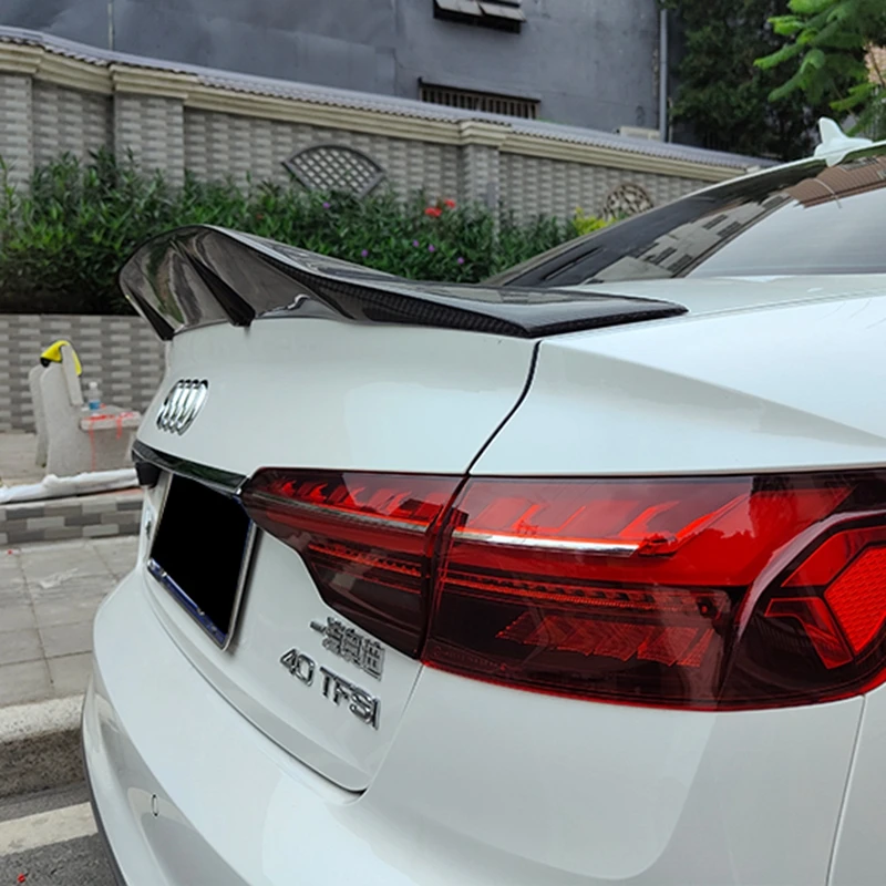 Стильный спойлер R для заднего багажника из углеродного волокна автомобильное
