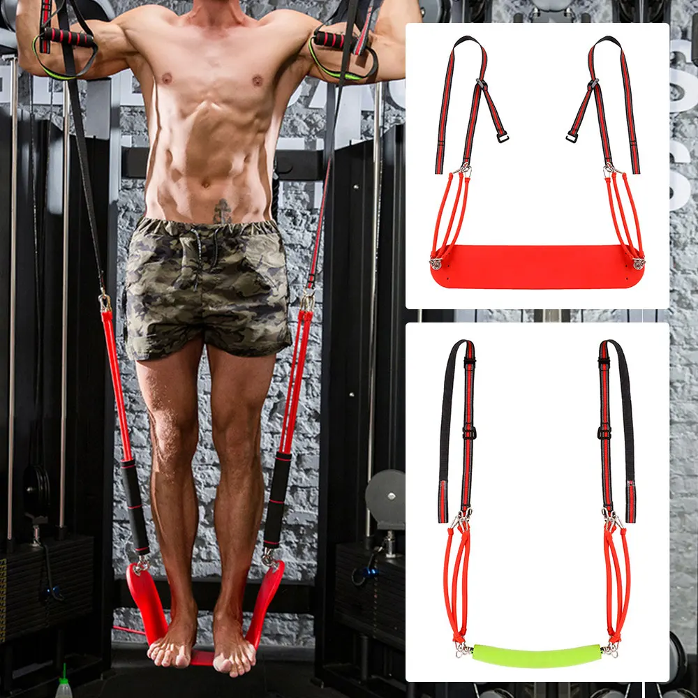 

Тренировочная лента для мышц, горизонтальная эластичная повязка с одной штангой, оборудование для фитнеса