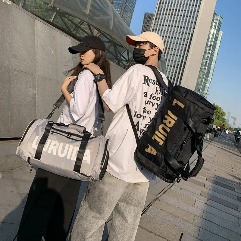 Dry Wet Separation Sports Fitness Bag Women Large Capacity Travel Bag 2021 Men's Luggage Backpack Single Shoulder Handbag Y049