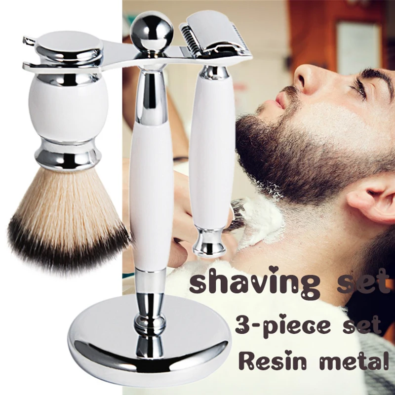Мужская бритва в стиле ретро ручная Безопасная набор ножей + 1 держатель щетка