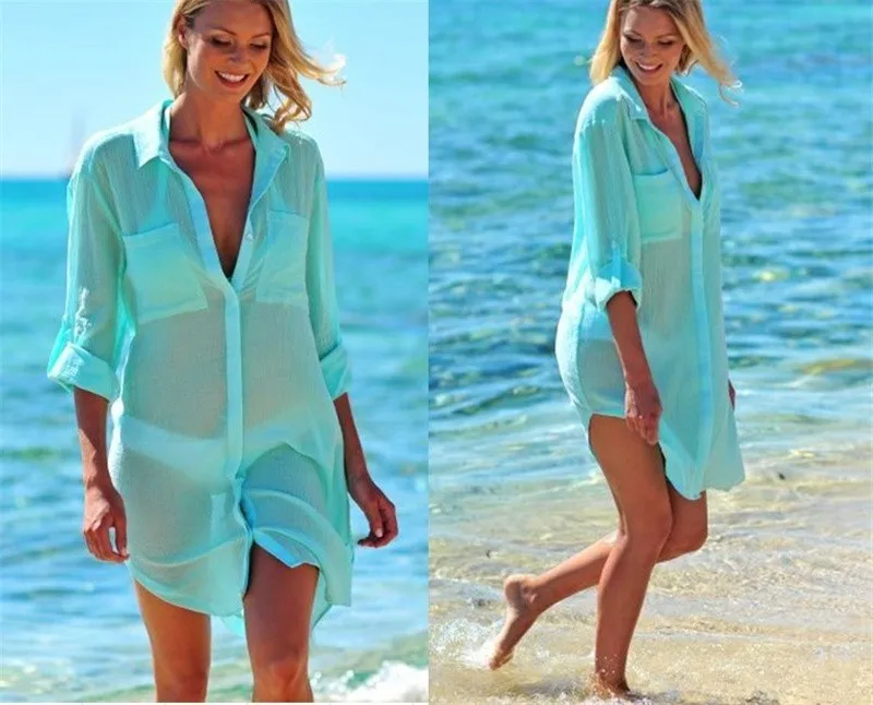 

Chiffon Beach Cover up Saida de Praia Beach dress plus size 2021 Swimwear kaftan Bikini cover up Bathing suit Cover ups Tunics