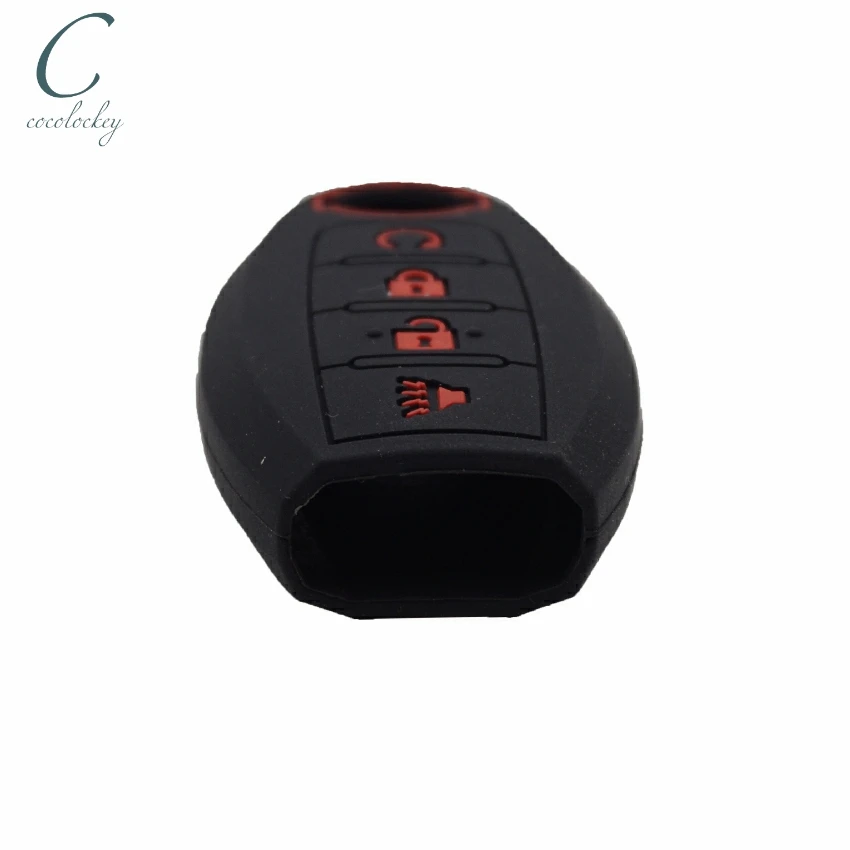 Силиконовый чехол для автомобильного ключа Cocolockey 4 кнопки подходит nissan altima rogue