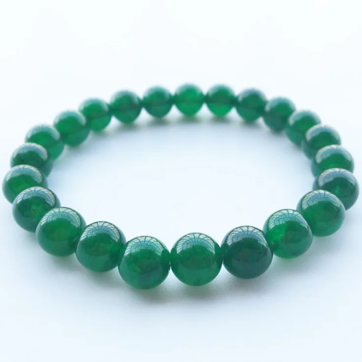 

Fashion Stretch Bracelets Elastic Men and Women Natural Stone Green Create Beads Expandable Jewelry Bracelet Diy