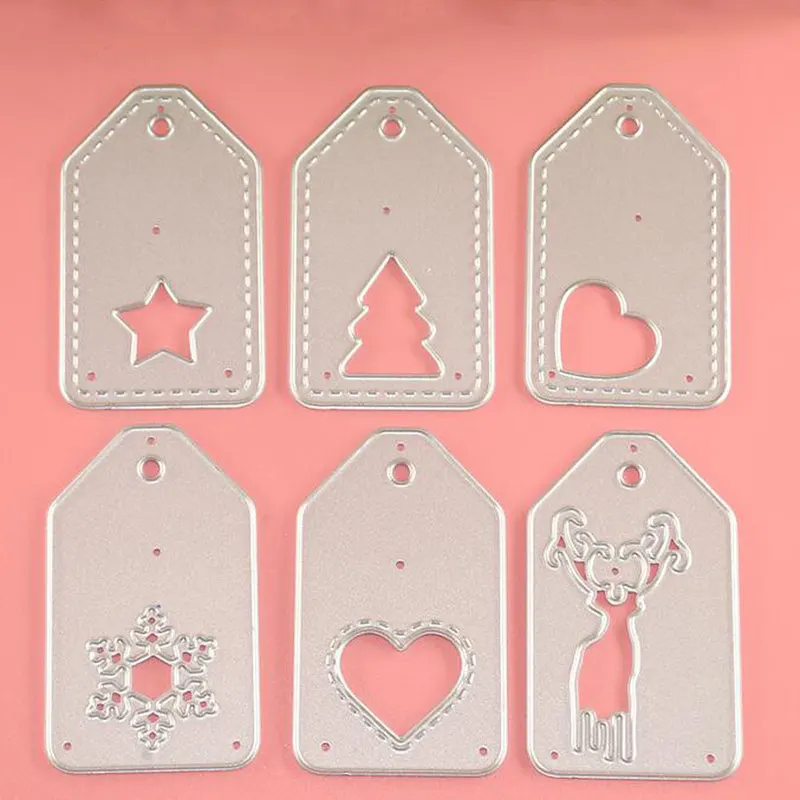 Рождественские бирки металлические Вырубные штампы скрапбукинг костюм для Sizzix