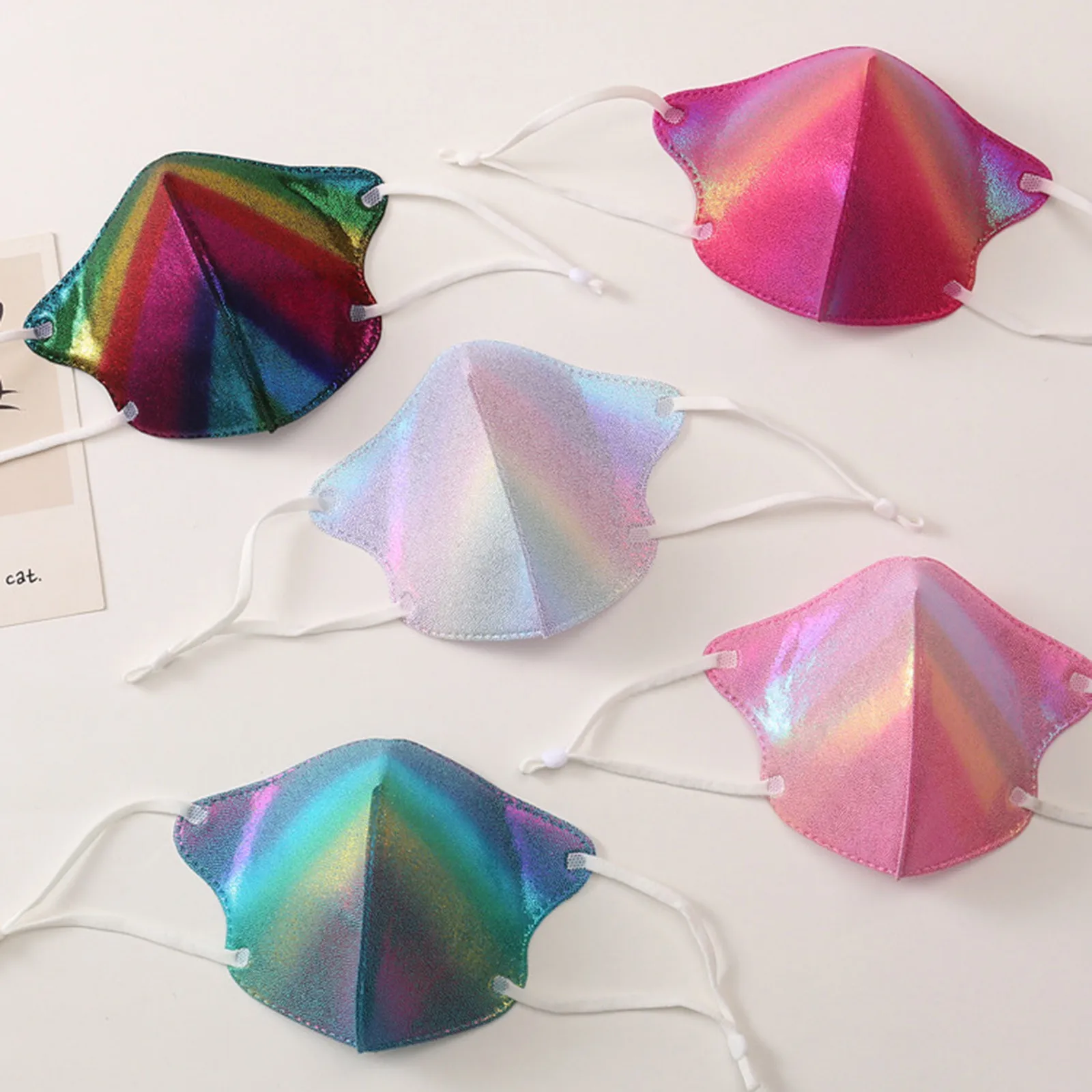 Цветная маска для взрослых унисекс с градиентным лазерным принтом ветрозащитная