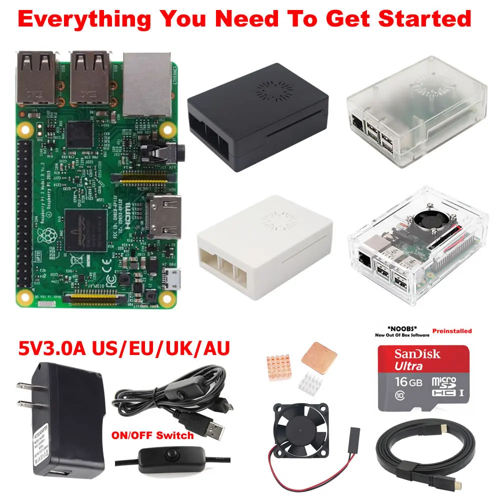 Raspberry Pi 3 Model B стартовый комплект|Демонстрационные стенды| |