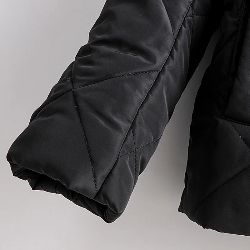 Женская Стеганая куртка на молнии теплая винтажная верхняя одежда с длинными