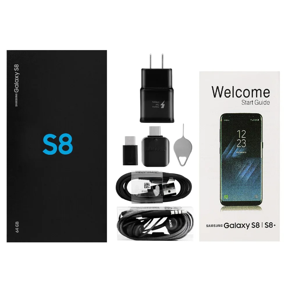 Мобильный телефон samsung Galaxy S8 Duos G950FD с двумя sim-картами, 4 ГБ, 64 ГБ, Восьмиядерный процессор Exynos 8895, 5,8 дюймов, NFC, 4G, Android