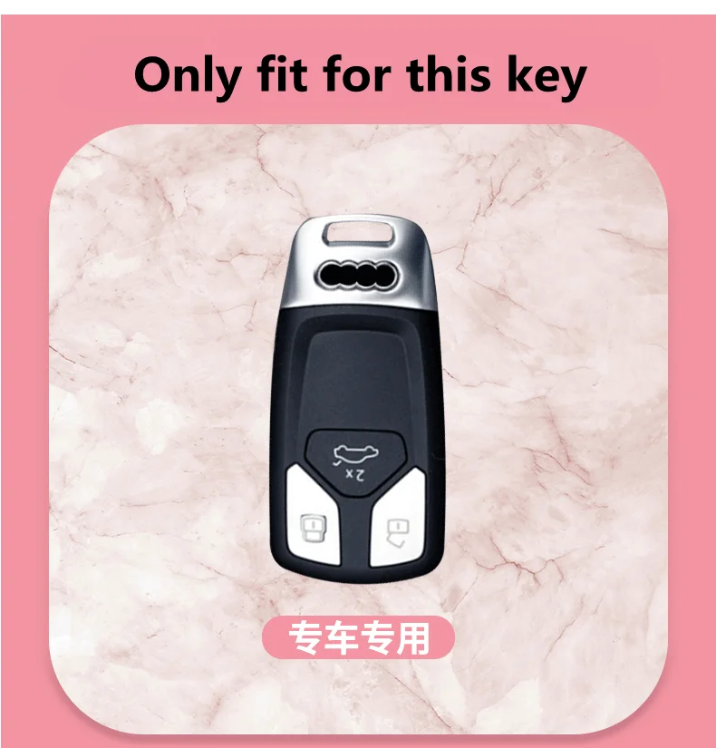 

Car Key Case For Audi A4L Q5L RS4 RS5 S4 S5 SQ5 8S Q5 TTS A6L QT Q7Key Cover Shell Vintage Luxury Diamond Women Gifts